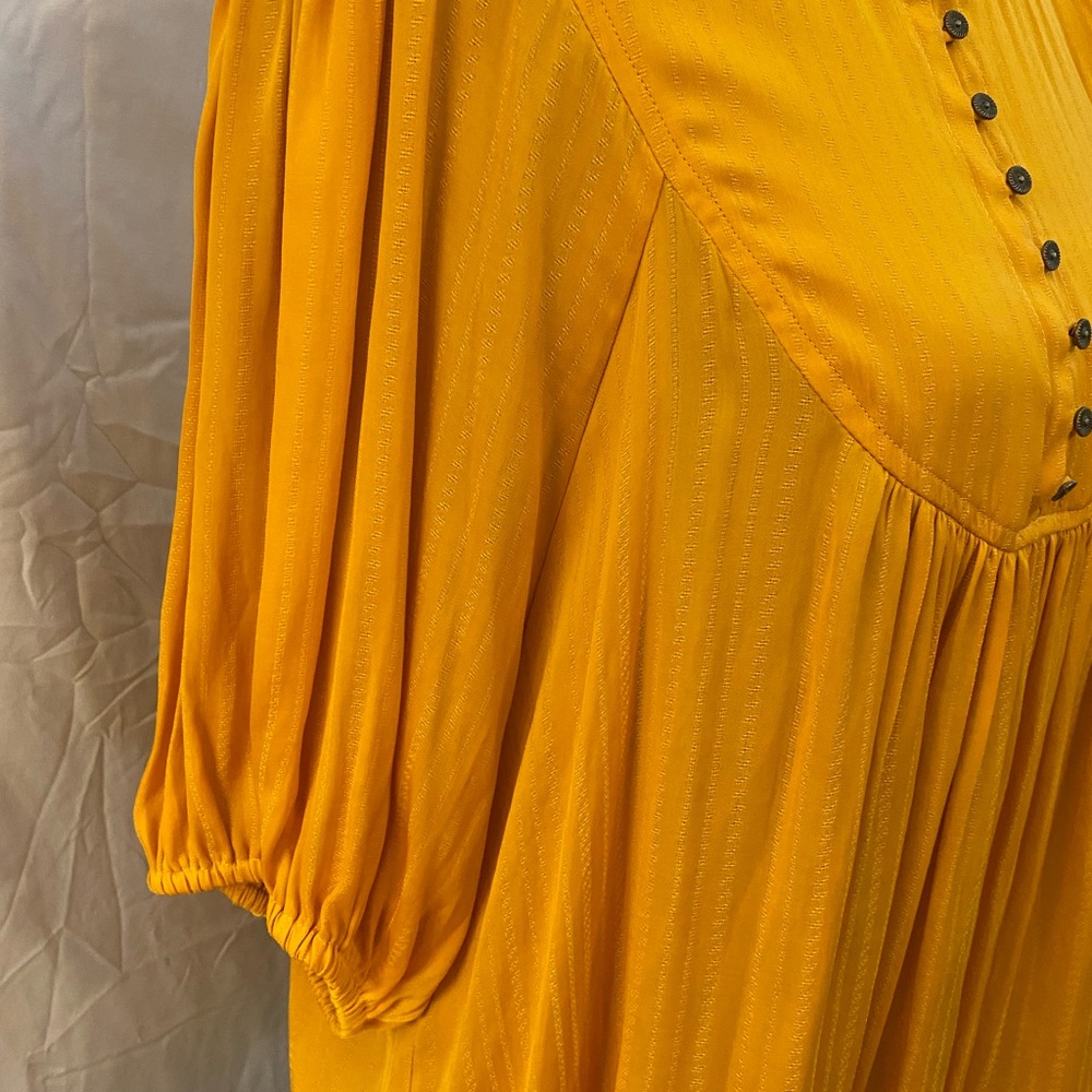 Anthropologie Golden Blouse - Picture 9 of 11